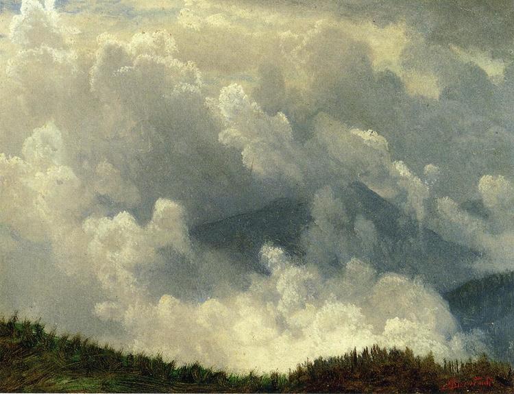 Albert Bierstadt Painting Mountain Mist - Click Image to Close